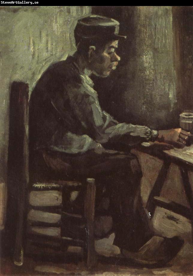Vincent Van Gogh Peasant Sitting at a Table (nn04)